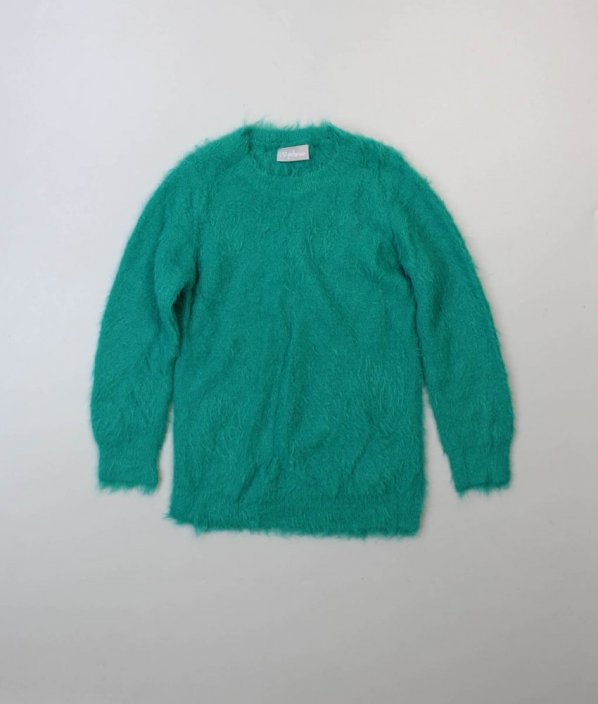 Zelený chlupatý svetr MATALAN