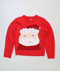 Červený vánoční svetr