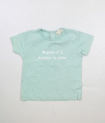 Mentolové tričko s nápisem GRAIN  DE BLÉ