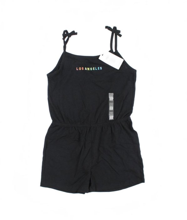 Černý kraťasový overal z biobavlny MARKS & SPENCER