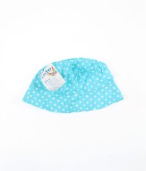Tyrkysový klobouček s puntíky (52 cm) ESITO