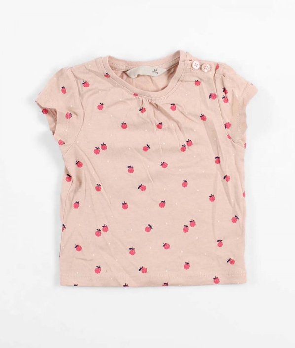 Růžové tričko s kvítky JOHN LEWIS