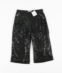 Černé flitrové krátké kalhoty MARKS & SPENCER