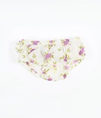 Bílé kalhotky s fialovými květy GEORGE