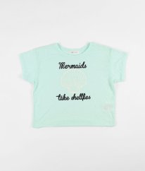 Pistáciová halenka s obrázkem H&M