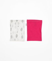 Sada 2 ks bílošedé a růžové žíňky ESITO