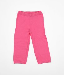 Růžové svetrové kalhoty H&M