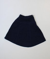Modrá semišová sukně