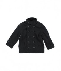 Černý VLNÉNÝ kabát MONSOON