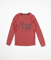 Růžové žebrované triko s obrázkem MARKS & SPENCER