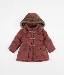 Tmavo ružová zimná bunda DEBENHAMS