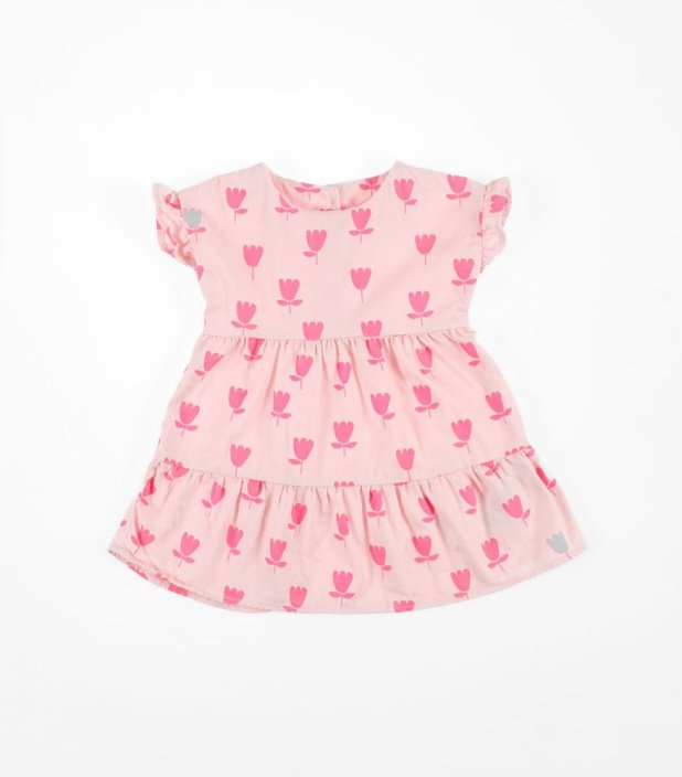 Růžové šaty s květy MARKS & SPENCER