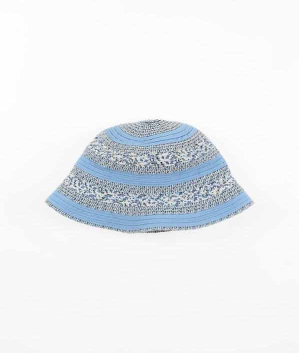 Modrý klobouček s květinkami GEORGE