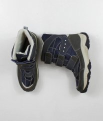 Modrošedé zimní voděodolné boty (EU 33)