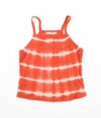 Červenobílý žebrovaný top MARKS & SPENCER