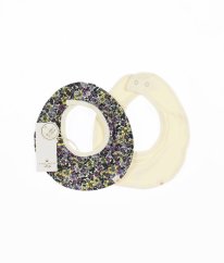 Sada 2 ks krémového a květovaného slintáčku z biobavlny THE NEW