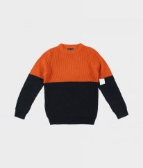 Oranžovomodrý svetr F&F