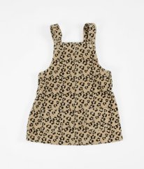 Svetlo hnedá manšestrová šatová sukňa s leopardím vzorom TU