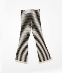 Proužkované svetrové kalhoty do zvonu H&M